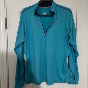 Nike Teal Dri-FIT Quarter Zip Top